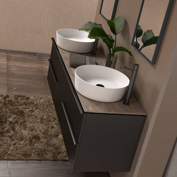 Oristo Szafka pod Umywalkę ETNA UNI 60 cm Czarny