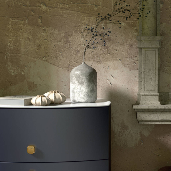 Oristo Szafka pod umywalkę 82 cm 2S LOUIS granatowa mat