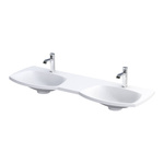 Oristo Umywalka meblowa 144 cm podwójna LOUIS biała mat