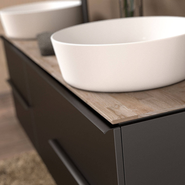 Oristo Szafka pod Umywalkę ETNA UNI 60 cm Czarny